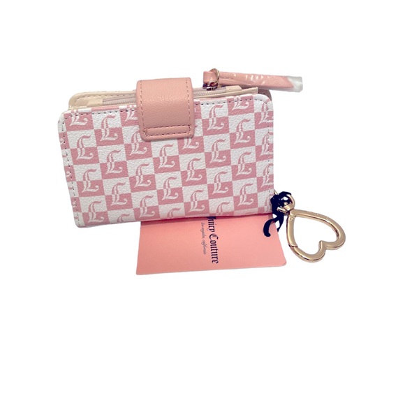 Juicy Couture J Geo Pink Diamond BestSeller Fame Satchel with matching wallet - Picture 10 of 12